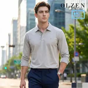 [올젠] 쿨링믹셀 썸머 긴팔 카라 티셔츠 (ZOE2TT1302)