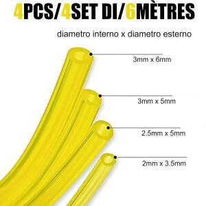 1.5m 3mm x 6mm 가솔린 연료 파이프 라인 호스 (스트리머, 전기톱, 톱, 송풍기, 예초기용)