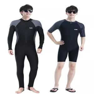 남자전신수영복 물놀이 올블랙 올인원수트 속건성 검정통