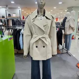 시슬리/애플아울렛/볼륨소매 하프 트렌치코트 SACTE1511