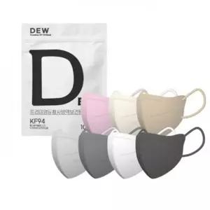 새부리형마스크 아이보리 어반위즈 입고 DEW 듀 프리미엄 KF94 새부리형 50매