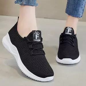 운동화 메쉬화 런닝화 트레이닝화 여성 운동화 메쉬 캐주얼화 데일리 통기성 캐주얼 편안한 가벼운 워킹화