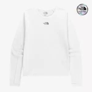[노스페이스] [노스페이스 공식] NT7TR81K 화이트라벨 여성 스텝업 긴팔 라운드티 WHITE