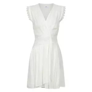 [썬쿠] 레이스 장식 브이넥 슬리브리스 원피스(SN71D5OPS39X)