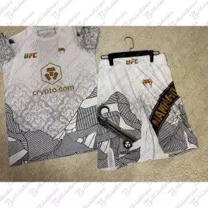 반바지 복싱 권투 쇼츠 팬츠 25-26 UFC 탑 워리어 이슬람 마카체프 배틀 이벤트 티셔츠 남자 남성 저지 레