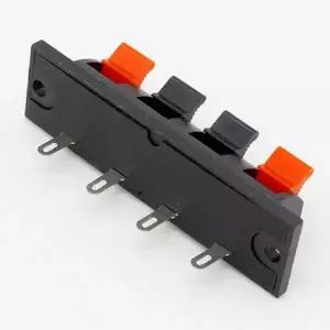 4핀 스피커 커넥터 오디오 케이블 부품 4핀 스피커 단자 장비 터미널 단자대 기기 제품 전자 회로 배선