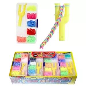 7칼라 밴드 공예 SET 16개/룸밴드/학교/취미/어린이날/선물/DIY/고무줄/팔찌/만들기/어린이집/생일/유치원