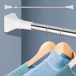 사각 압축봉 280 강력 옷걸이봉 길이 조절봉 스텐 대형/초강력/암막/커튼봉/무타공/커텐봉/욕실/옷장봉