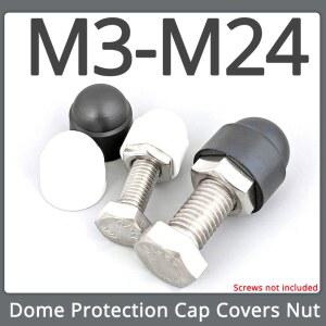 검정색 흰색 보호 커버 노출된 M5 M14 플라스틱 M24 M3 M16 너트 M10 PE M6 M12 볼트 M4 M18 M20 M22 M8 육각형