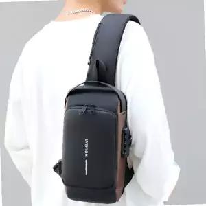 슬링백 남성 크로스백 USB 충전 도난방지 잠금 바디백 여행 출장 일상 데일리