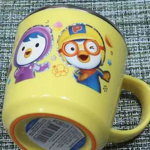 뽀로로 어린이 스텐 컵 논슬립 물컵 1개 유아 유아동 남아 여아 캐릭터 양치 컵