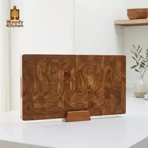 우디키친 파다우크 엔드그레인 플레이팅 나무 도마