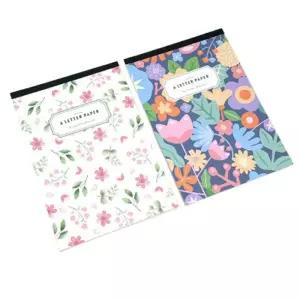 꽃길패드 핑크풋 색상편지지 편지지노트 편지지세트 생일카드