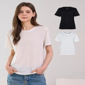 포에버21 여성 아이스 메쉬 인견 언더셔츠 2종 (화이트+블랙)