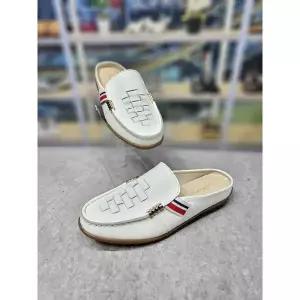 [하프클럽/] 세이브존09 격자 사이드 밴딩 뮬블로퍼 4cm 457ML4821