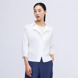 [스타필드 하남 플리츠미]펀칭 오블리크 맞주름 자켓_PPJKS025006