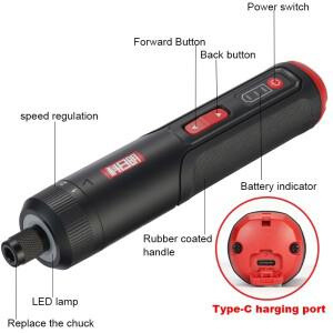 무선 전동 드라이버 충전식 2000mAh 리튬 배터리 미니 드릴 3.6V 공구 가정용 유지보수