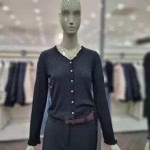 [시슬리]러플 브이넥 가디건 (SAKCC5631 블랙,그레이)_DJ