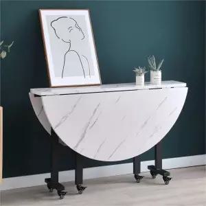 대형 폴딩 테이블 이동식 식탁 원형 원탁 공간활용 라운드형 다리 접이식