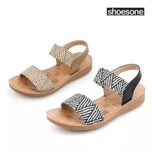 [슈즈원] 푹신한 착용감의 고무밴딩 샌들 브리즈