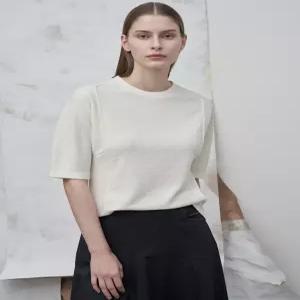 [올리비아로렌]VOCAL5M3151 엠보 돌먼슬리브 탑_GN