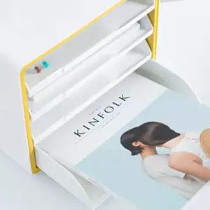 서류보관함 문서함 서류트레이 4단 옐로우