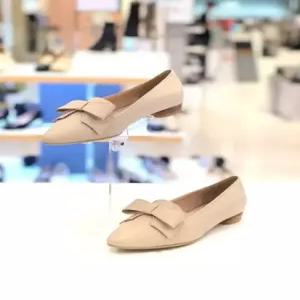 여성구두 리본 장식 쿠션 플랫슈즈 로퍼 TD120N026Y_HDD