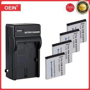 충전기 포함 SLB-07A 카메라 배터리 삼성 PL150 ST45 TL90 4 개