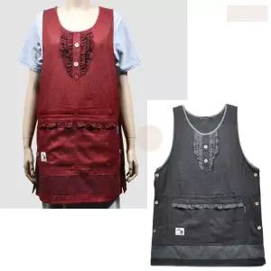 꽃집 장사 주머니 앞치마 포켓앞치마 레드 블랙 빨간색 검정 압치마 여성용