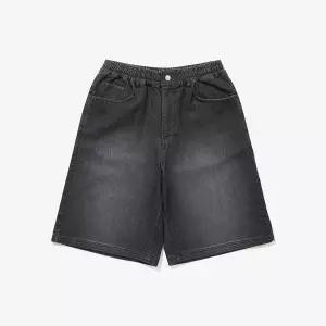 [뉴에라](광주신세계)워시드 스웨트 버뮤다 팬츠 블랙 14954607