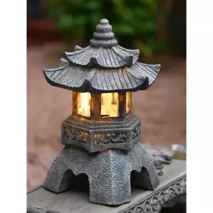 미니 석등 석탑 조형물 태양열 조명 조경 정원석 소형
