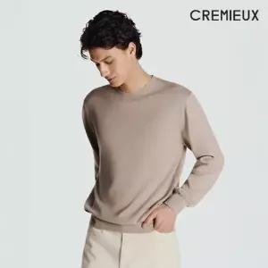 26SS 워셔블 수피마 코튼 100 크루넥 니트