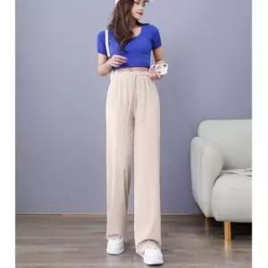 더모아상회 쿨 와이드 밴딩 플 팬츠 고무줄 바지 냉장고 시원한 여름