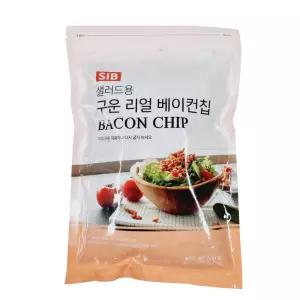 구운 리얼 베이컨칩 500g, 1개 토핑 베이글 샐러드 크럼블 조각 볶음밥 크런치 선인