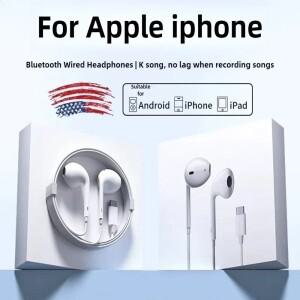 애플 아이폰 16 15 14 11 12 13 프로 맥스 이어폰 XR 블루투스 유선 이어버드 헤드셋 액세서리