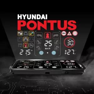 현대폰터스 HUD Q MAX 헤드업디스플레이 허드큐 말로하는아리아 내비연동 허드 차량용