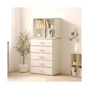 5단 서랍장 오픈 상부장 세트 800 미드센츄리서랍장 빈티지 틈새서랍장 옷서랍장 엔틱 심플한 골드