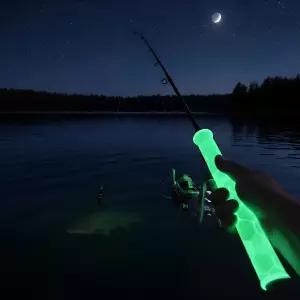 낚시대 그립 실리콘 손잡이 커버 미끄럼 방지 야광 수축 튜브