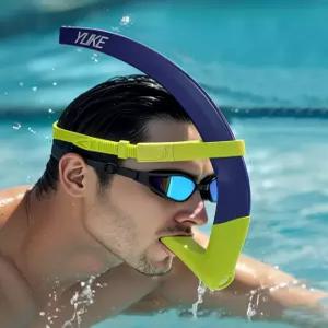 아쿠아스피어 스노클 마스크 레귤러 수영용 입문자용 블랙그레이 리조트 호캉스