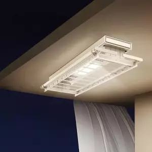 전동 빨래 건조대 천장형 실내용 리모컨 원격제어 자동