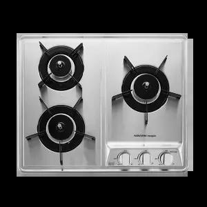 [나비엔 매직] 국내생산 3구 빌트인 가스레인지 550장용 스테인리스 GRB-4103 LNG(도시가스)