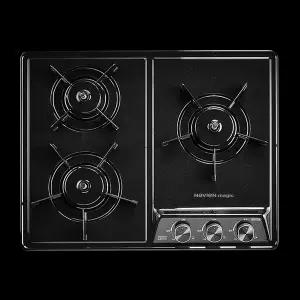 [나비엔 매직] 국내생산 3구 빌트인 가스레인지 550장용 블랙 GRB-7003 LNG(도시가스)