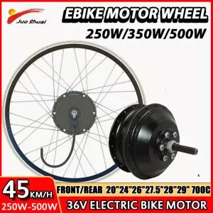 전기 자전거 모터 휠 36V 250W 350W 500W 브러시리스 기어 허브 전면 후면 20 24 26 27.5 28 29 700C 전자