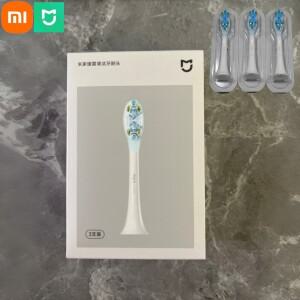 오리지널 샤오미 미지아 칫솔 헤드 3개입 MES609 미 소닉 전동칫솔 교체용 브러시