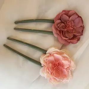 U자형 입체 비녀 전통 한복 머리장식 뒤꽂이 빗핀 혼주 올림머리 헤어 액세서리