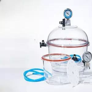 플라스틱진공건조기 데시케이터 실험건조기 밀봉용기 밀폐 씰링 실험기구 유리 방습 연구소 오토