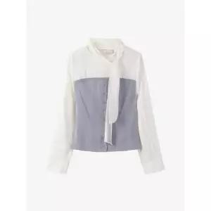 [롯데백화점]쥬크 니트뷔스티에 블록 타이블라우스 Z261MSC002