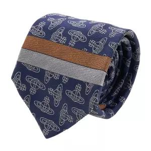 [비아델루쏘 고양점] [비비안 웨스트우드] 실크 자카드 넥타이 81050001 W00CD K410 73931