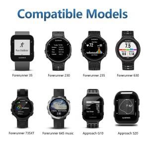 접근 용 100cm USB 충전기 Garmin Forerunner S20 케이블 35 645 음악 클립 크래들