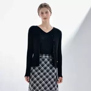 [촉감니트] 린넨 골지 가디건 CVCKF3701N